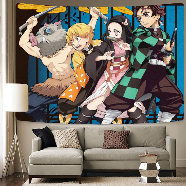 Anime Demon Poster - Anime Gobeläng - Anime Poster Dekoration - Anime Gobeläng Rollende Schriftrolle, Kann für Geburtstagsfeier Dekoration Wandteppich 60x80 Zoll verwendet werden
