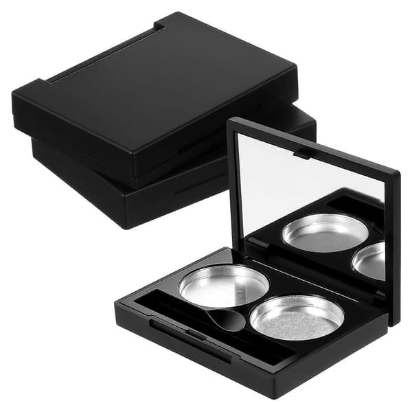 Makeup Tilbehør Øjenskyggeetuier til Opbevaring 6 Sæt Sort