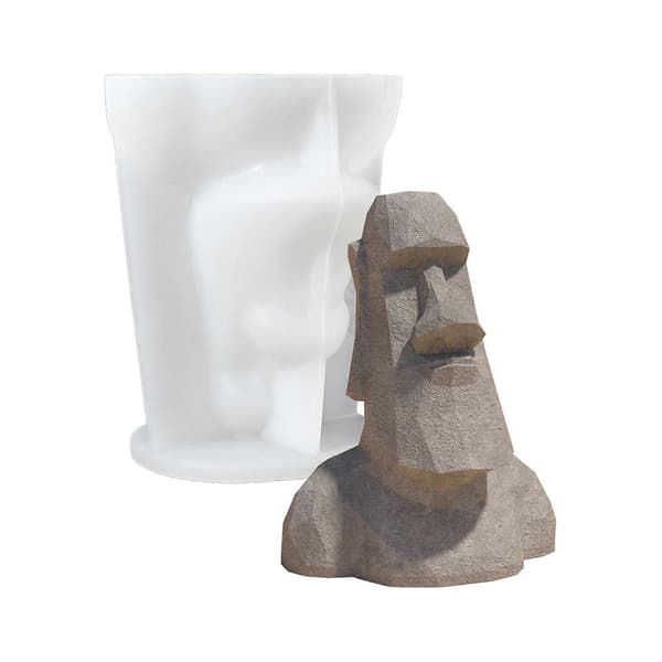 3D Kunststatue Silikone Lysforme til Lys Sæbe Gipsdekoration Epoxyharpiks Silikoneforme Fondant Silikoneforme
