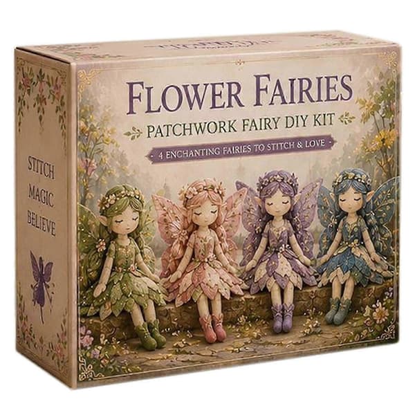 Fairy Patchworks Kit Nålefilting Sysett for Voksne Ideell Gave til Venner og Familie