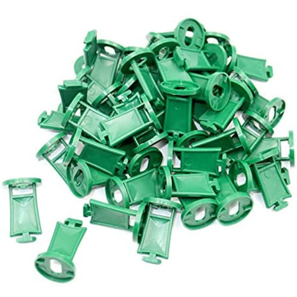 50 stk drivhusklips stabile planteholder hengende enheter øyeskruer for drivhusklips i plast-