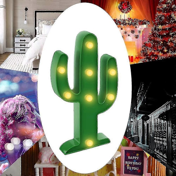 Kaktuslampa för barn, LED-kaktuslampa nattlampa för barns sovrum vardagsrum vägg semesterfest heminredning, barns