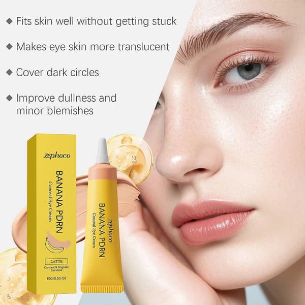 Banan PDRN Concealer Øjencreme, Farvekorrigerende Concealer under øjnene, Letvægt