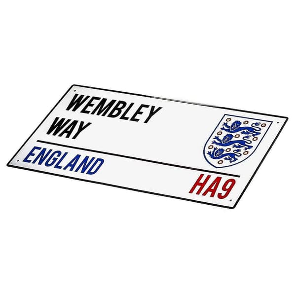 England FA Wembley Way Crest Gatunamnsskylt