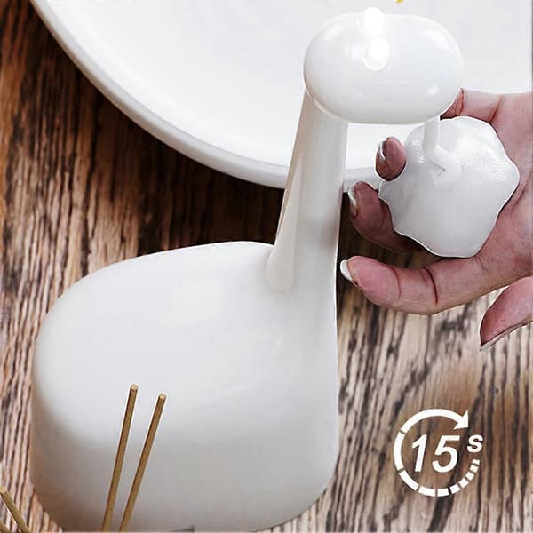 Smart Sensing Sæbedispenser Giraffer Flydende Sæbebeholder Stor Kapacitet Intelligent Induktionsskumdispenser 300ml