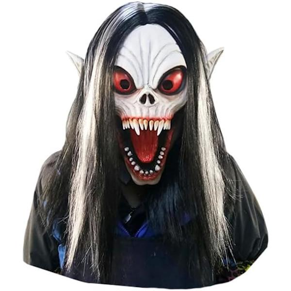Vuxna Spöklika Halloween Latex Realistisk Dräkt - Läskig Silikon Full Cover Huvudmask - Cosplay eller Maskeradkläder