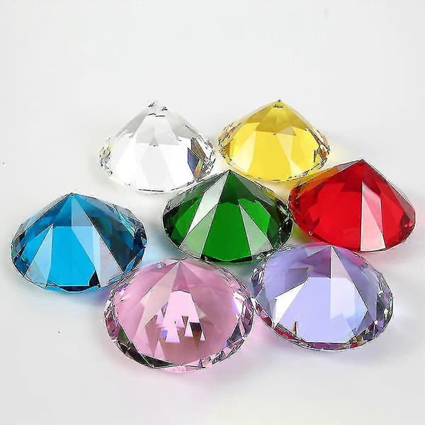 10 färger kristall diamant brevpress dekorativ glas ädelsten bröllop julklapp