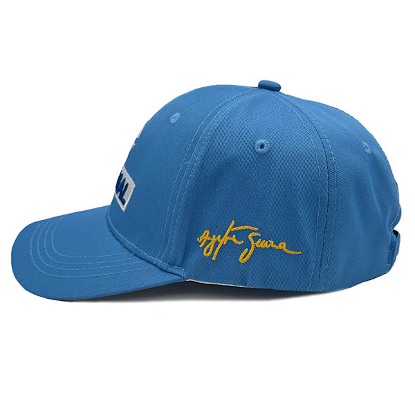 Ny Ayrton Senna racingfører mote brodert hatt utendørs solbeskyttelse team baseballcaps Blue