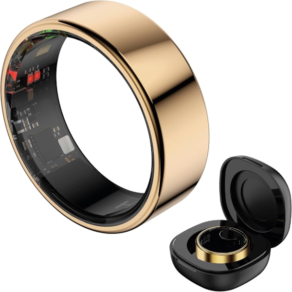 Smart Ring (Rose Gold, 8/9/10/11/12 Extra Large) Rose Gold No. 8/16 inches