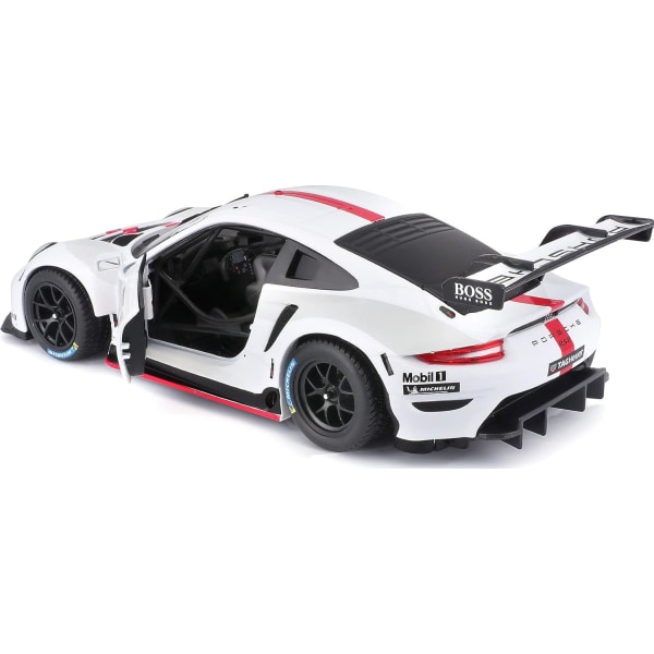 B18-28013 Porsche 911 RSR GT 1:24 Skala Støpt Samlebil, Assorterte Design og Farger