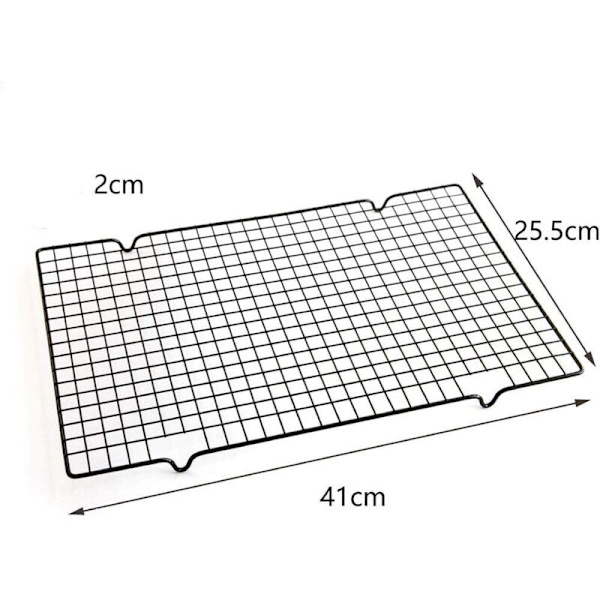 Stainless Steel Baking Cooling Rack, Rectangular Cake Rack, Non-Stick Rack/Cooling Grate and Oven Cooking for Biscuits Cakes B, 2 Pieces