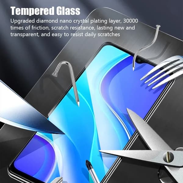 5-pack Härdat Glas Skärmskydd för Redmi Note 9 Pro