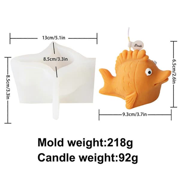 3D Silikone Lysform Realistisk Havdyr Form Silikoneforme Havdyr Tema Lysform til Boligindretning