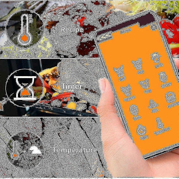 Vedenpitävä langaton digitaalinen lihalämpömittari uunigrilliin keittiöön bbq