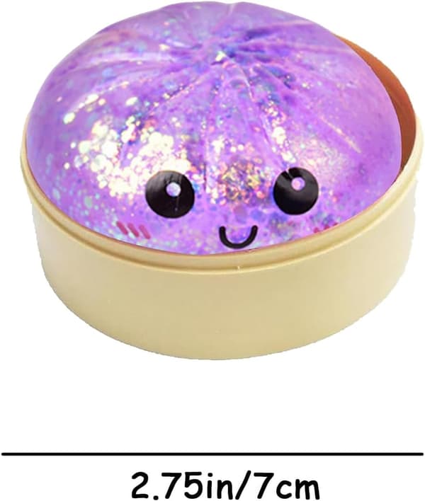 Dumplings Squishy Mystery Mini Dumplings Squishy Stressbolde Fidget Sensorisk Legetøj Blød Klemme Dekompression Dej (Lilla-A) Purple-a