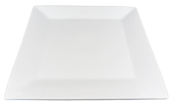 Perinteiset posliinilautaset - Neliö - 12 kpl Vit 6624