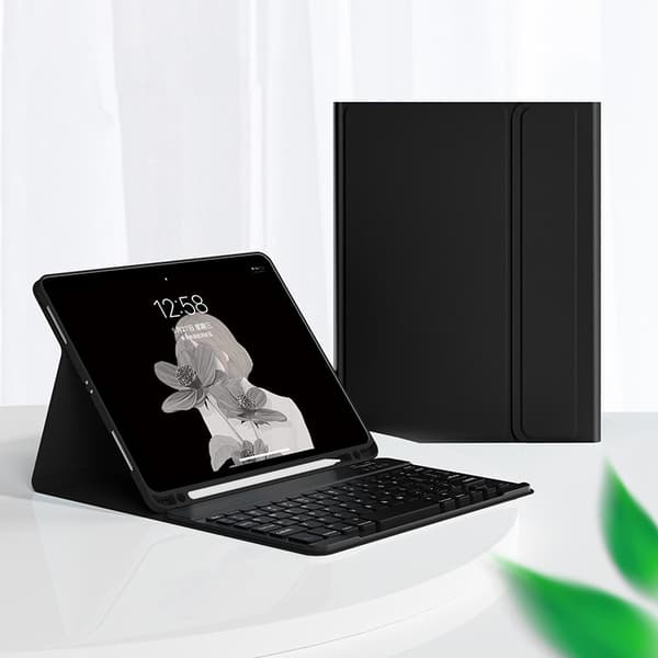 Keyboard Case for iPad 9th 8th 7th 10.2 inch 2021 2020 2019 Black Black