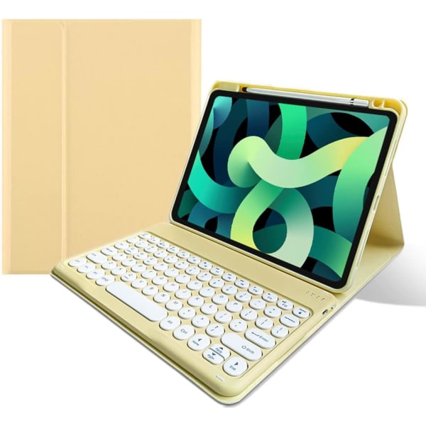 Case för iPad 10,2" 9:e/8:e/7:e generationen, trådlöst löstagbart Bluetooth  tangentbord för iPad Air 3 (3:e generationen)/iPad Pro 10,5" case (gul)  a30d | Fyndiq