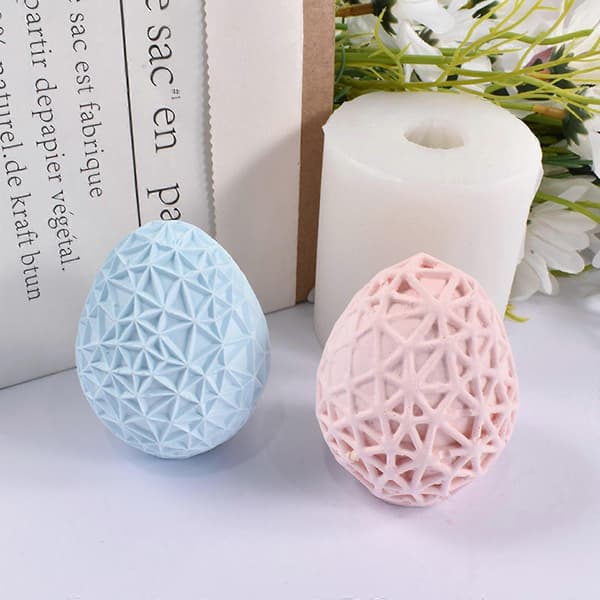 3D Æg Silikone Sæbeform Påskedags Æg Fondant Kagepynt Form Lysfremstilling Harpiks Ler Støbning Bageform