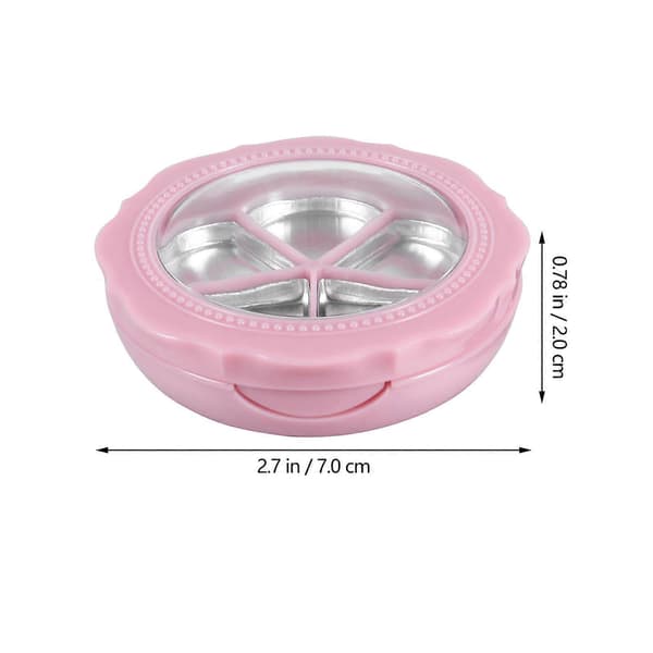 Bärbar förvaring sminkdispenser ögonskuggsask för kvinnor hemmabruk rosa set
