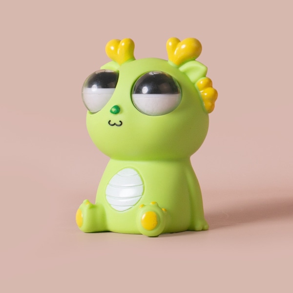 Squeeze Stress Relief Toy Ögonpoppande Drake Rolig Ögonboll Sprängleksaker Pop Out Eyes Leksak för Födelsedagspresenter, Festfavoriter, Perfekt Present för Alla Tillfällen Light green
