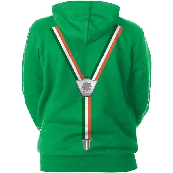 Herre Langærmet Hoodie Halloween Sjov Crew Neck Sweatshirt med Kængurulomme Jul Flerfarvet 3D Print Jumper Sweater（Størrelse：L） Style02 L
