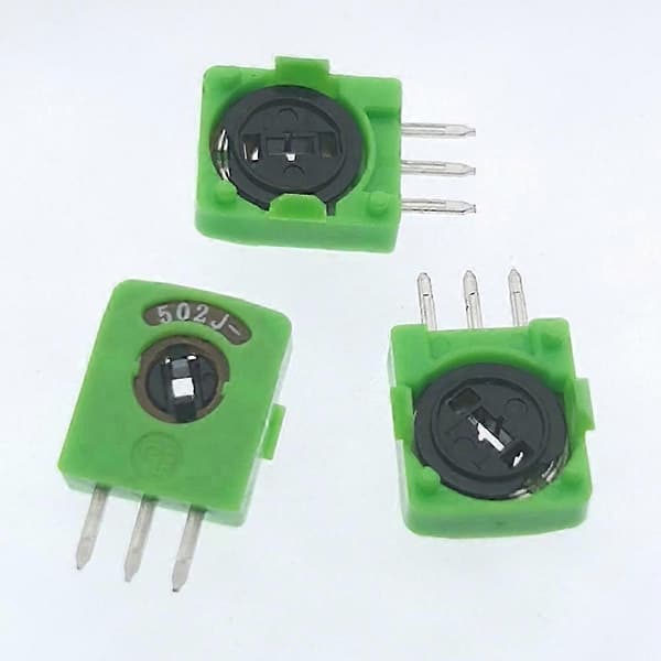 5 st B502J- Vridpotentiometer Trebens Servopotentiometer Linjär Potentiometer Vippmotståndssensor Potentiometerbit