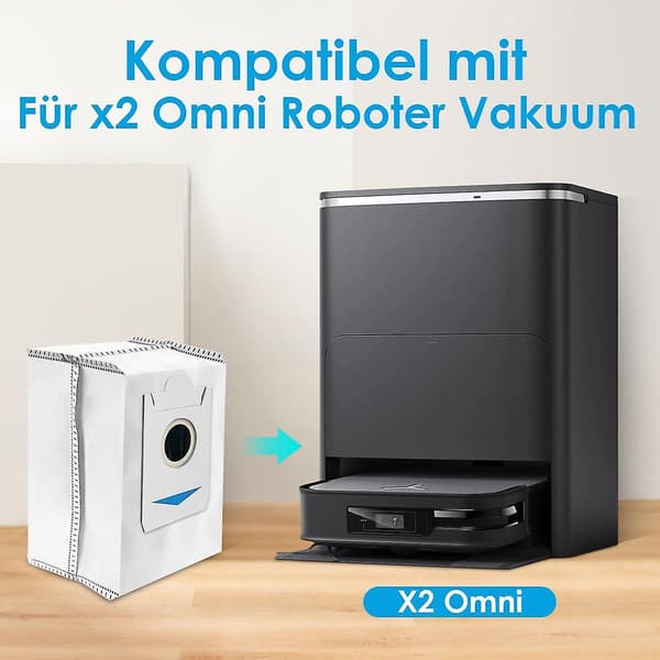 Pölypussit Ecovacs Deebot X2 Omni -robotti-imuriin, 6 kpl