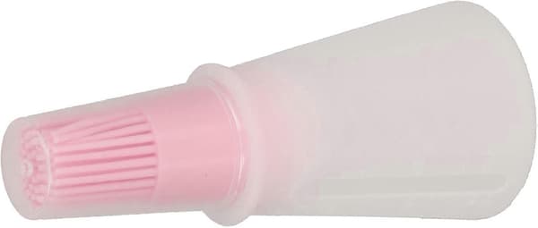 Oliedispenser med børste, lækagesikker fødevaregodkendt silikoneflaske til grill, bagning, madlavning (pink)