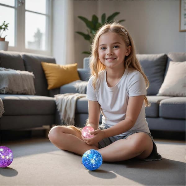 Fidgetlegetøj til børn 3-pak - Langsomt stigende glittergel stressbolde til voksne, maltsukker stressbolde sensorisk squishy klemmebolde til angstlindring 3 st