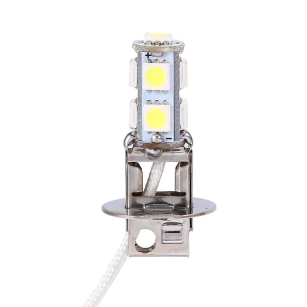 9SMD, 2x H3 5050 Valkoinen 9 SMD LED Xenon DC12V Auto Auton Sumuvalo Lamppu LED-polttimot 6500K, H3 9SMD
