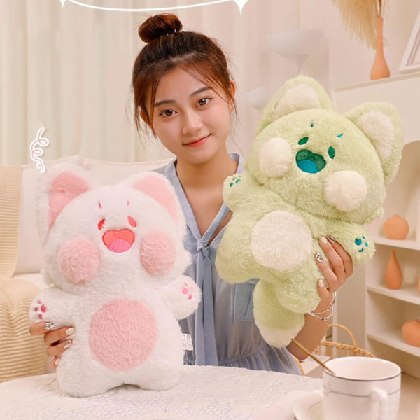 Kattebamse Kawaii Legetøj, Kattebamser, Pude Katteblød Pude, Kattebamser Gave til Kæreste og Børn (12 tommer)