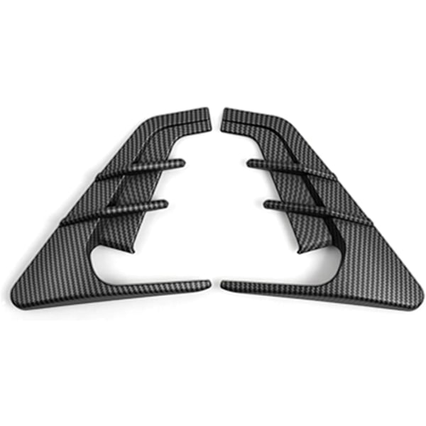 Deksel for luftinntak i bil, deksel for sidevingepanel, beskyttelsesramme for sidemarkører, eksteriørtilbehør, Tesla Model 3&Y, matt karbonfiber