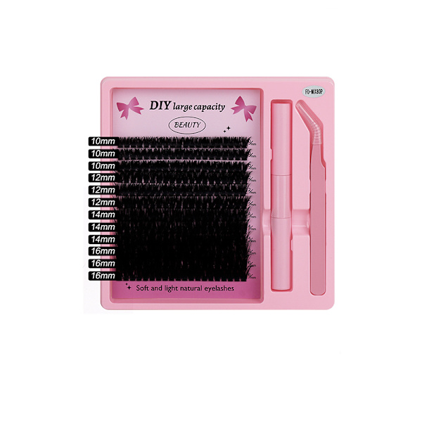 False Eyelash Set (240 Clusters) - Natural Look, Reusable, DIY Application Model 3 59