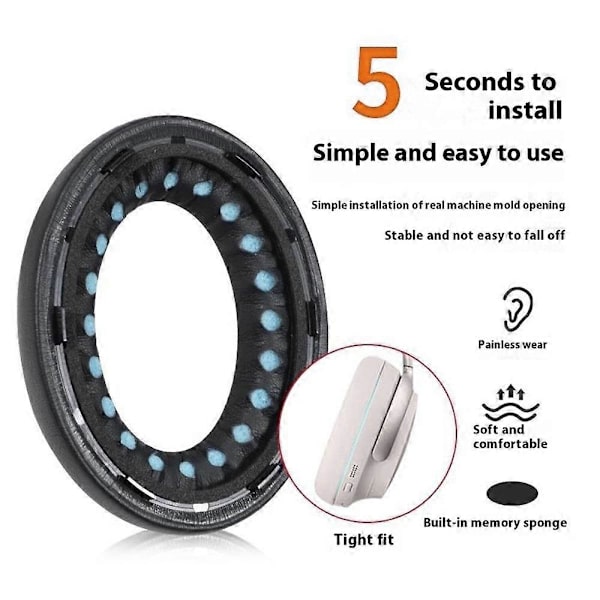 Replacement Ear Cushions for Bose QuietComfort Ultra with Installation Tool