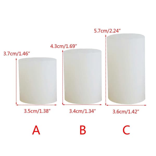 Koniske stearinlysforme 3D Geometrisk silikoneform til stearinlysfremstilling DIY sæbe epoxyharpiksform kage chokolade dekoration
