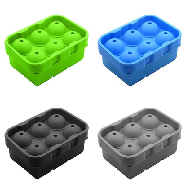 2-pack isbitsformar flexibla DIY runda och fyrkantiga isbitsformar isbitsmaskiner återanvändbara isbitsverktyg för köket