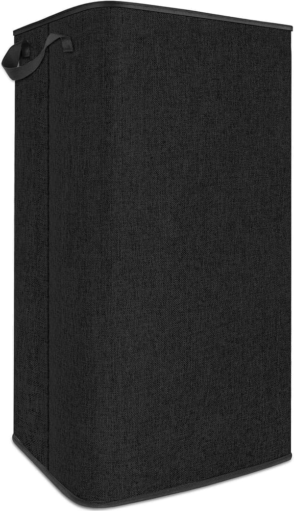 Extra Large Laundry Hamper, 100L Laundry Basket with Sturdy Handle, Laundry Hamper for Bedroom, Large Laundry Basket, Sturdy Black Toy Storage.
