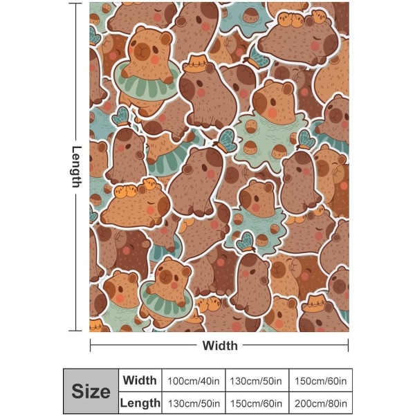 Teppegave, 127cm*152.4cm Flanellteppe, Mykt og varmt plysjteppe, Egnet for jenter og gutter, Sofa seng Reise romdekorasjon