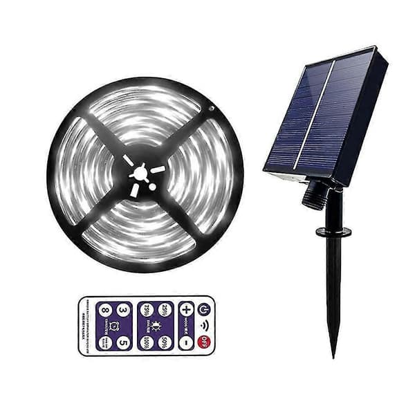 Udendørs Solar LED Lysbjælke - 8 Tilstande, Solar Lyskæder til Have/hjem/terrasse/gård