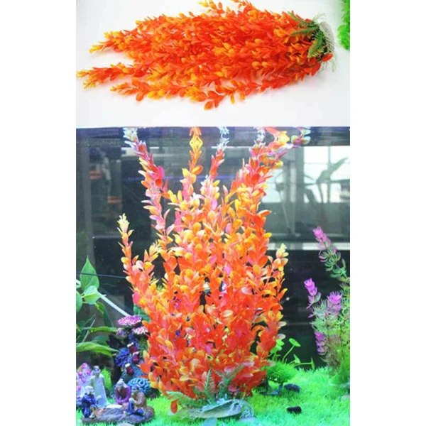 Akvarium Kunstige Planter, Store Akvarium Planter Plastik Fisk