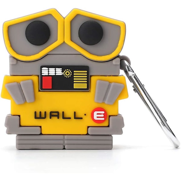 AirPod 2/1 -kotelo, 3D-suloinen piirretty Wall-E-kuorikuvaus tytöille, lapsille, teini-ikäisille AirPod (Wall-E)
