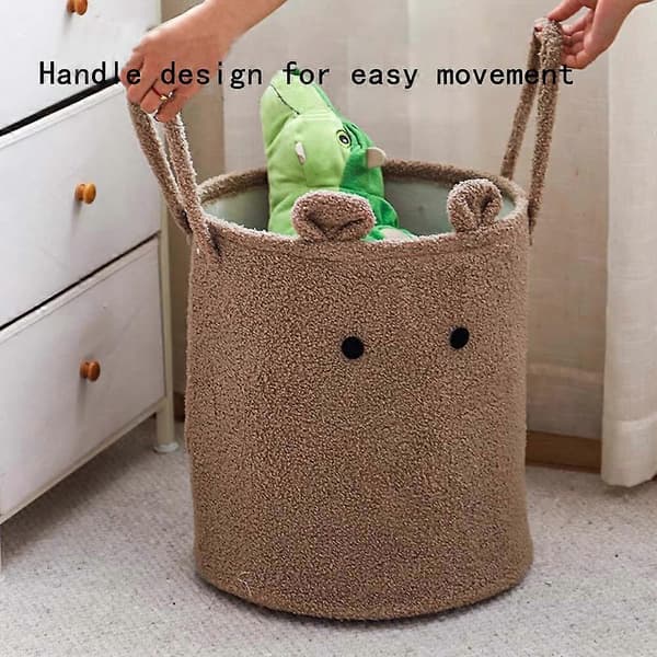 Lamb Wool Laundry Basket Cute and Practical Storage for the Home