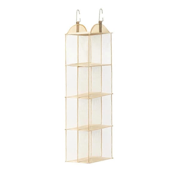 4-Layer Hanging Storage Bag Non-Woven Organizer for Clothes, Toys, and Accessories