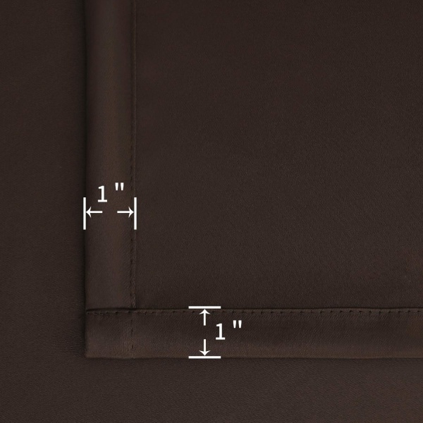 od Pocket Hvite Gardiner for Stue - Termisk Isolerte Vindusbehandlingsgardiner for Soverom, 2 Paneler, 52 x 63 Tommer