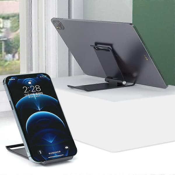 Foldable Aluminum Alloy Phone Stand for ≤12.9 inch Tablets/Phones