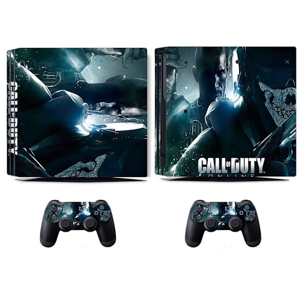 Play Station 4 Pro Call Of Duty klistremerke - Kompatibel med PS4PRO - Deksel for å tilpasse konsollen - Fjernet vinylfilm - HD-kvalitet（COD） Style06