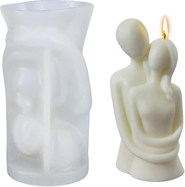 Silikone Par Lysform 3D Knusende Par Form Kunst Kropsharpiks Støbeform