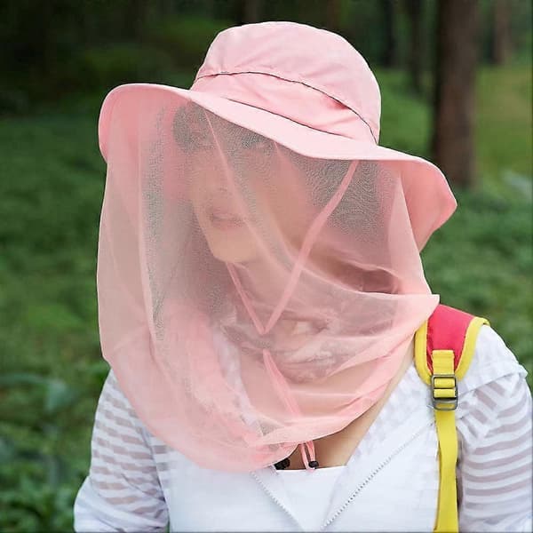 Myggenet-hat, solhat med slør til beskyttelse mod insekter