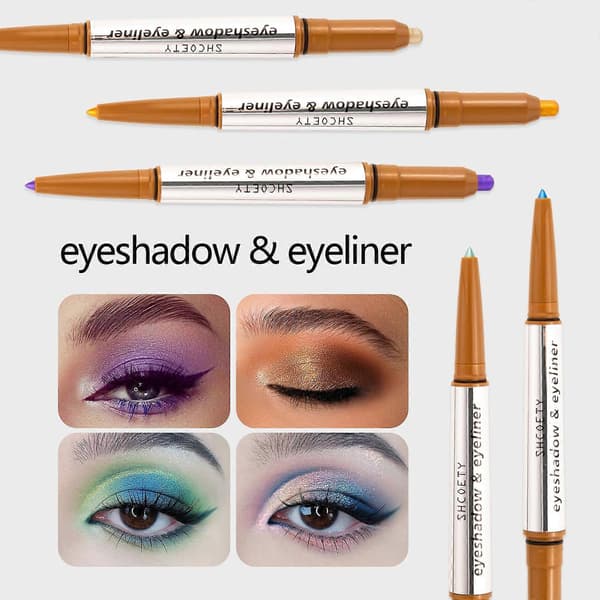 Vattentäta ögonskuggsstift – Långvarig matt och skimrande kräm för resevänlig makeup